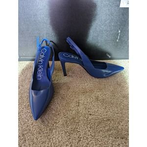 Calvin Klein Rielle Blue Slingback Pumps
